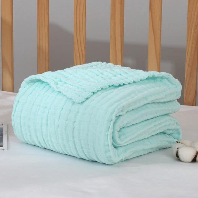 Baby Bamboo Cotton Blanket - Little Home Hacks